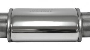 V2A Schalldämpfer oval 2x76mm rein 2x 76mm raus für Sportauspuff Type 5