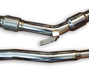 VW Golf V 2.0TFSI 3" Performance Hosenrohre Edelstahl 76mm mit 200Zeller Kat Clubsport Elite