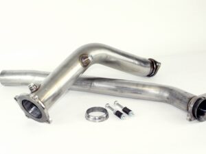 Audi A4 B7 quattro 2.0TFSI Performance Hosenrohre Edelstahl 76mm