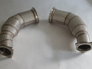 Audi RS5 2.9 B9 Downpipe Paar Hosenrohr Kat Ersatz Clubsport Elite mit Thermoisolierung