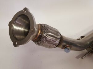 VW Polo 9N 1.8T Downpipe Hosenrohr V2A 89 / 63mm no Kat