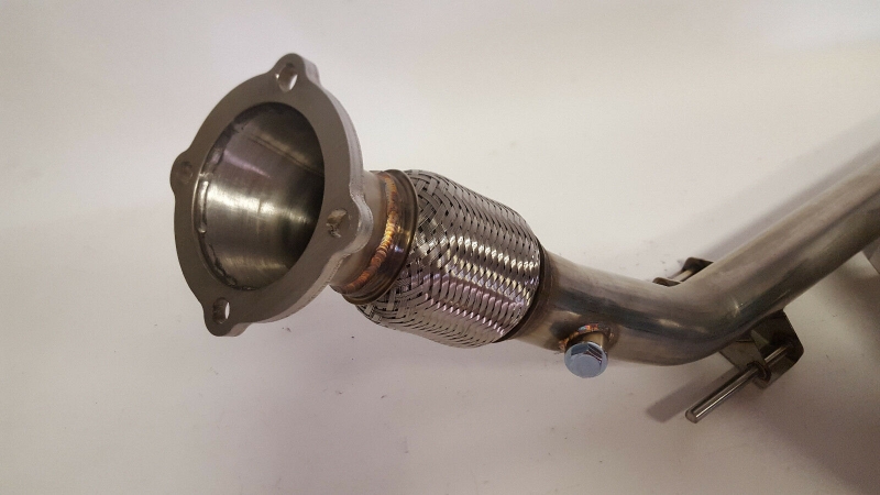 VW Polo 9N 1.8T Downpipe Hosenrohr V2A 89 / 63mm no Kat