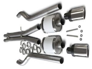 Audi RS6 4B C5 4.2 V8 2x 76mm Sportauspuff Edelstahl mit EG Erlaubnis