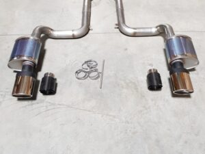 Audi S5 V6 / RS5 V8 8T Sportauspuff 2x 76mm Edelstahl Anlage mit EG Betriebserlaubnis