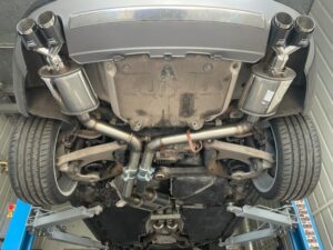 Audi S4 V6  B8 Sportauspuff 2x 76mm Edelstahl Anlage mit EG Betriebserlaubnis 3" 3.0TFSI Street mit