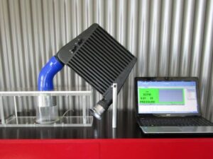 Flow Bench Messung Ladeluftkühler / Airbox usw